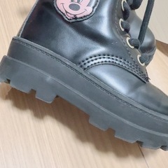 ミニーちゃん ブーツ 15cmの画像