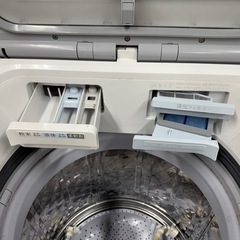 10 R21  SHARP 　21年製　洗濯機　8㌔洗濯　4.5㌔熱乾燥 　冷蔵庫　安い　の画像