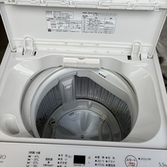 YAMADA 全自動電気洗濯機 RORO YWM-T55LW 2024年製　中古品の画像