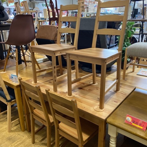 🍍パイン材🍍IKEA JOKKMOKK 5点ダイニングセット ダイニングテーブル