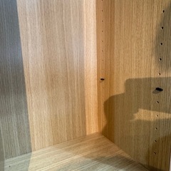 【美品】大型 木目調 本棚／収納ラック 可動棚付きの画像