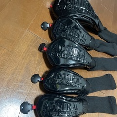 アドミラル　ヘッドカバー 5個セット ブラック　早い者勝ち‼️の画像