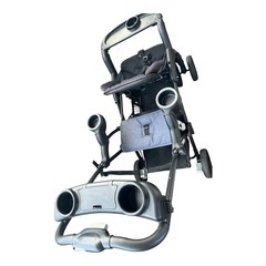 カトージ 二人乗りベビーカー 二人でゴーDX(専用レインカバー付き) 後席に背もたれ付きシートを付ければ1ヶ月から使用OK 折りたたみ時は自立ができて便利【前席：4ヶ月〜体重18kg/後席：1ヶ月〜体重20kg】の画像