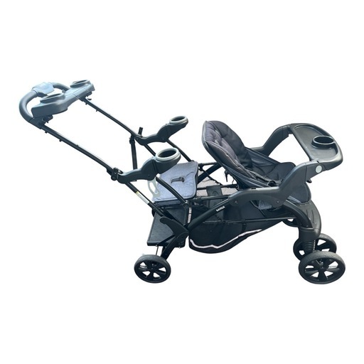 カトージ 二人乗りベビーカー 二人でゴーDX(専用レインカバー付き) 後席に背もたれ付きシートを付ければ1ヶ月から使用OK 折りたたみ時は自立ができて便利【前席：4ヶ月〜体重18kg/後席：1ヶ月〜体重20kg】