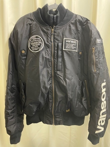 VANSON バンソン　バイクウェア　MA-1　中古　2XL