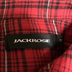 JACKROSE    チェックシャツ　レッドの画像