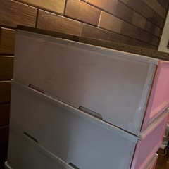 収納ケース　ピンク　6ケースの画像