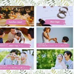 自作できる！結婚式プロフィールムービーテンプレ提供します！の画像