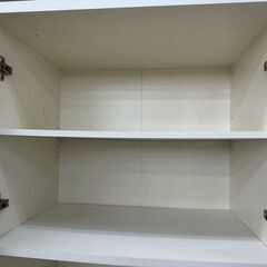 ★リユースのサカイ高崎店★TJ13020  食器棚 白 H180.5×D37×W59 クリーニング済みの画像