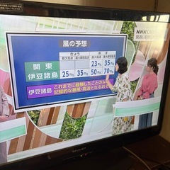 SHARP AQUOS テレビ　の画像