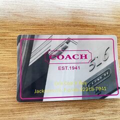 COACH 長財布 カード付の画像