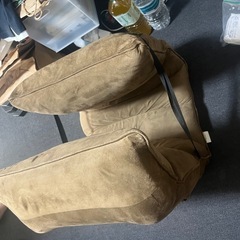 ¥500/09/座椅子/茶色/オーヤマ家具/変形可能/目立った傷等無しの画像