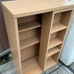 スライド式　本棚の画像