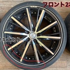20インチ　ホイール　アルファード等　タイヤ要交換の画像