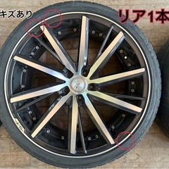 20インチ　ホイール　アルファード等　タイヤ要交換の画像