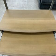★リユースのサカイ高崎店★TJ13028 エレコム(株) パソコンデスク ライトブラウン H114×D43×W74.5 クリーニング済みの画像