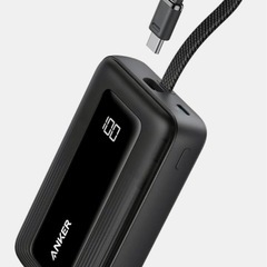 【中古品・ほとんど未使用に近い・美品】 アンカー　モバイルバッテリー Anker Zolo Power Bank (10000mAh, 30W, Built-In USB-Cケーブル) の画像