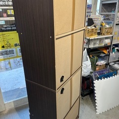 配達可【食器棚 幅60】クリーニング済み【管理番号10810】金 の画像