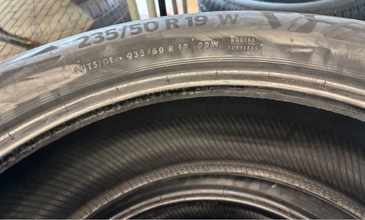 タイヤ　コンチネンタル　エココンタクト6 235/50R19 4本