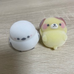 シマエナガ 犬　マスコット　おもちゃ ２点セット の画像