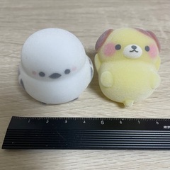 シマエナガ 犬　マスコット　おもちゃ ２点セット の画像