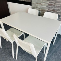 IKEA ダイニングテーブル 5点セット（テーブル×1 椅子×4）の画像