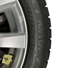 🟢14インチ スタッドレスタイヤ アルミホイール 中古4本セット 165/65R14の画像