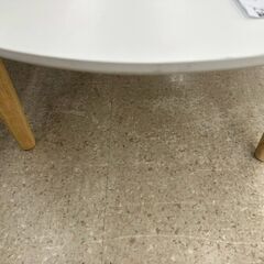 ★リユースのサカイ高崎店★TJ13034 (株)タマリビング 折りたたみﾃｰﾌﾞﾙ 白 H33×D80×W80.5 クリーニング済みの画像