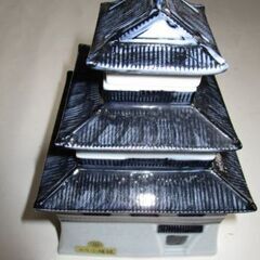 置物　磁器製の小峰城の画像