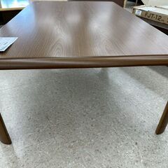 ★リユースのサカイ高崎店★TJ13036 (株)不二貿易 テーブル 茶 H38×D75×W120 クリーニング済みの画像