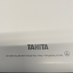【中古】¥1,000  ヘルスメーター　タニタ　ホワイト
  【IJ47】の画像