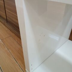 ★ジモティ割あり★  シェルフ ホワイト H147×D40×W77 クリーニング済み TK6798の画像