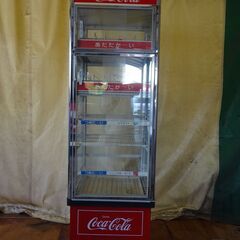 ★ノベルティ ナショナル製コカ・コーラ用冷蔵庫★ショーケース 可動品 当時物 両開きの画像