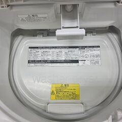J2113【リユースのサカイ柏店】TOSHIBA 東芝　8.0kg全自動洗濯機　AW-8V8　2019年製　動作確認、クリーニング済み　参考価格60,280円 の画像