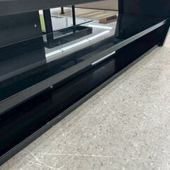 ★リユースのサカイ高崎店★TJ13038  ローボード 黒 H36×D40.5×W120.5 クリーニング済みの画像