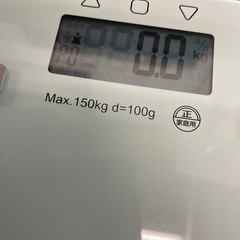 【中古】¥800 ヘルスメーター　強化ガラス　
体重計  【IJ49】の画像