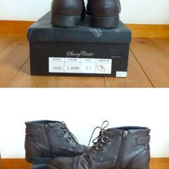 【未使用品】SAUCY COOL  メンズブーツ　ブラウン　２５.５cmの画像
