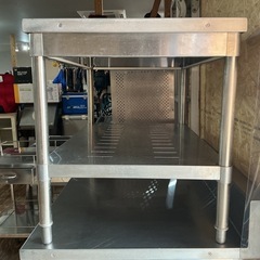 作業台🌈業務用ステレンス製厨房機器調理作業業務用厨房幅90.1cm奥行き60.3cm高さ66.9cmシルバーの画像
