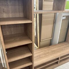 ★リユースのサカイ高崎店★TJ13039 (株)ニトリ リビングボード ナチュラル H142.5×D42.5×W220.5 クリーニング済みの画像