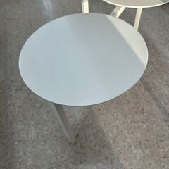 ★リユースのサカイ高崎店★TJ13041  テーブル 白 H42×D53.5×W46 クリーニング済みの画像