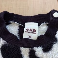 🐮ふわふわ　eab 80センチ上着の画像