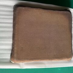 小代焼 角皿　（健軍窯 たけみや窯 近重治太郎 ）桐箱入り　未使用品の画像