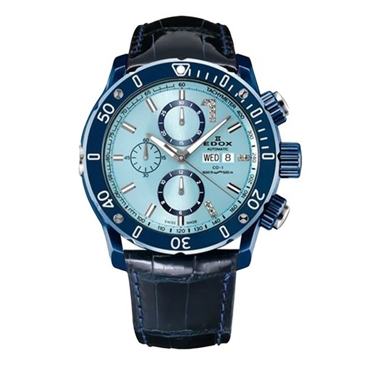 【世界限定300本】 01122-357BU8-BUIN8 EDOX エドックス クロノオフショア1 クロノグラフ オートマティック ファーマメント シートゥスカイ リミテッドエディション