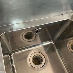 業務用シンク❗️フタあり🙆‍♀️ステレンス製業務用厨房機器流し台1槽シンク幅45.3cm奥行き65.1cm高さ79.9cmシルバーの画像