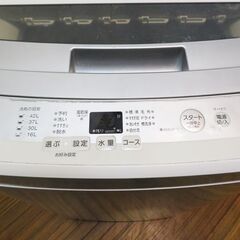 京都市内方面配達設置無料 アクア 一人暮らしに最適 4.5kg 洗濯機 AQW-S45E 2017年製 GL01の画像