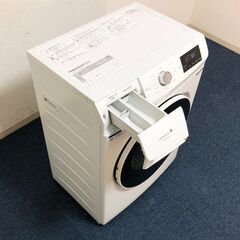 ドラム式洗濯機 YWM-YV60F1 ホワイト 6.0㎏ 左開き HerbRelax ヤマダ電機オリジナル 静音設計・コンパクトサイズ 清掃/動作確認済みの画像