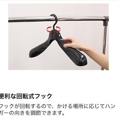 ウエットスーツ専用ハンガー ブラック 肩厚68mmの画像