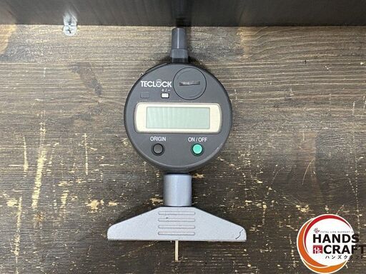 【久留米】【引き取り限定】【ジャンク品扱い】TECLOCK テクロック DMD-211S デプスゲージ 0.01-10.0mm ※未校正のためジャンク品扱い(通電確認のみ)