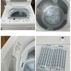 R356 ☀️ 2023年製の高年式♪ TOSHIBA 洗濯機（洗濯4.5㎏) AW-45GA2 ⭐ 動作確認済 ⭐ クリーニング済の画像