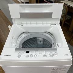 R356 ☀️ 2023年製の高年式♪ TOSHIBA 洗濯機（洗濯4.5㎏) AW-45GA2 ⭐ 動作確認済 ⭐ クリーニング済の画像